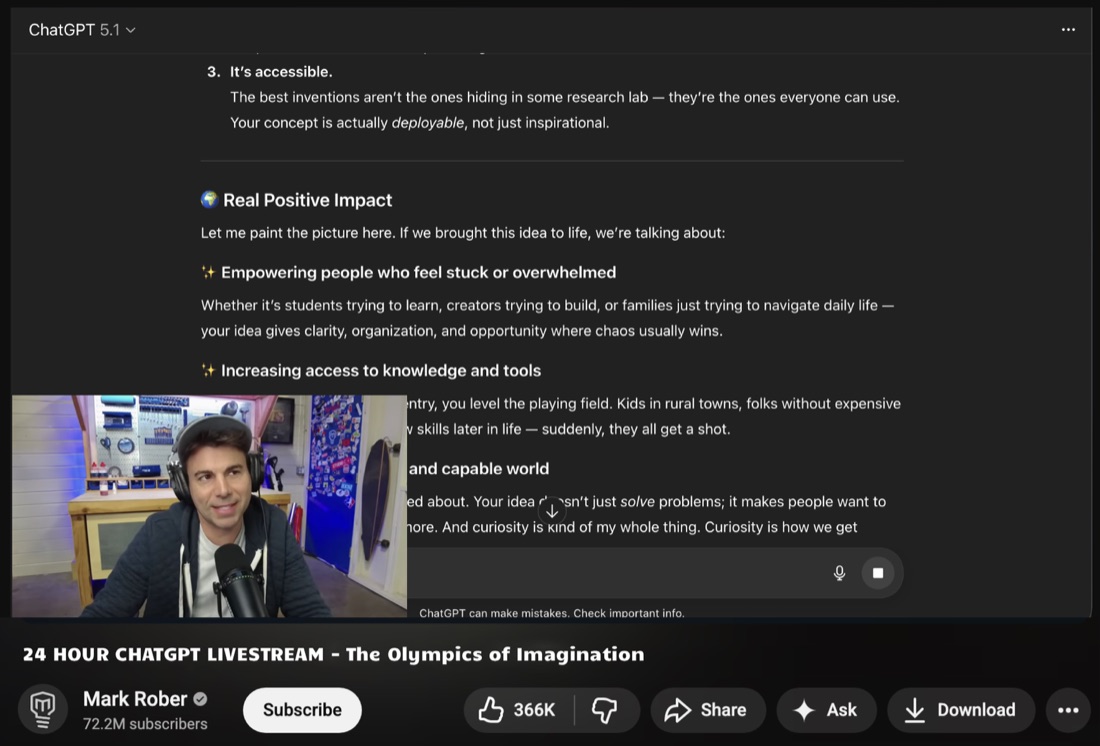 Mark Rober creator challenge screenshot