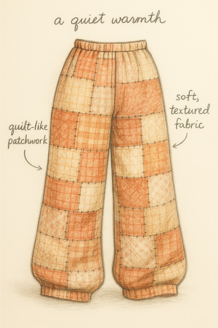 Sketch of a quiet warmth garment