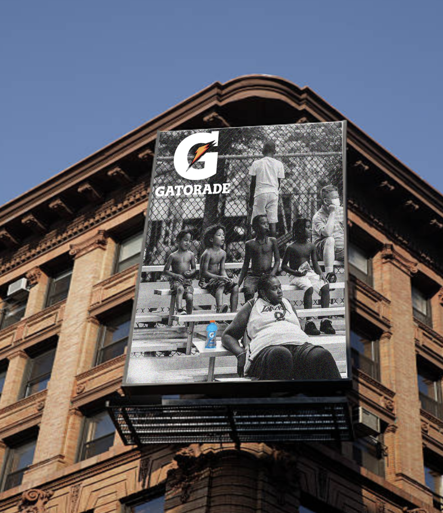 Gatorade corner building poster