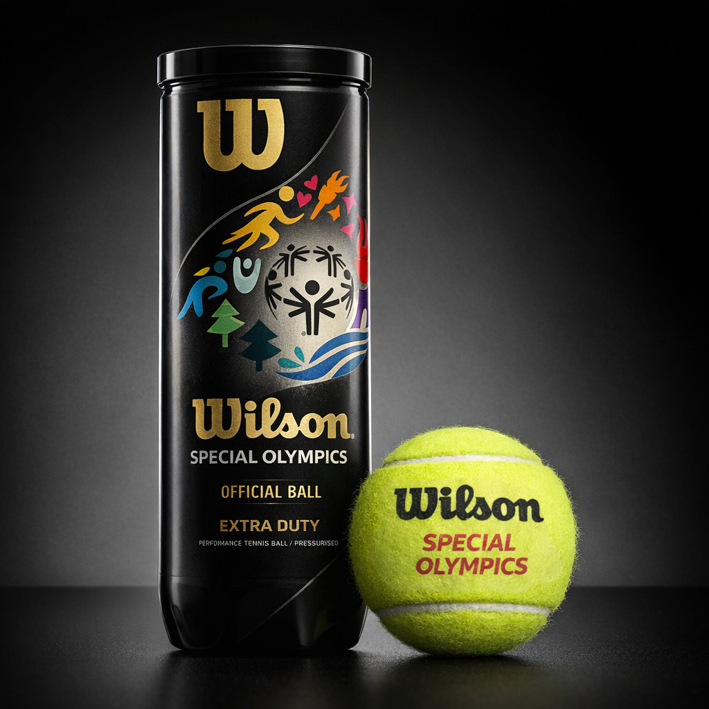 Wilson Special Olympics official ball can and tennis ball